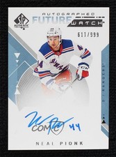 2018-19 SP Authentic Auto Future Watch 611/999 Neal Pionk #183 1u6