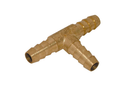 Messing Stachel T-Stück für Schlauch (2-19 mm Innendurchmesser Rohr) für Luft, Wasser, Öl, LPG usw.