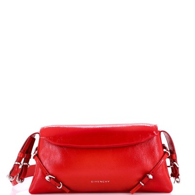 Givenchy Voyou Shoulder Flap Bag Patent Small