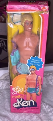 VTG 1978 MATTEL SUN LOVIN MALIBU KEN DOLL  1088 SUNGLASSES TAN LINES NIB