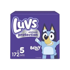 Luvs Diapers - Size 5, 172 Count, Bluey Platinum Protection Baby Diaper
