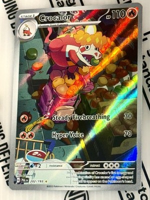 Crocalor 202/193 Sv02: Paldea Evolved Holo Collectible Poké Art