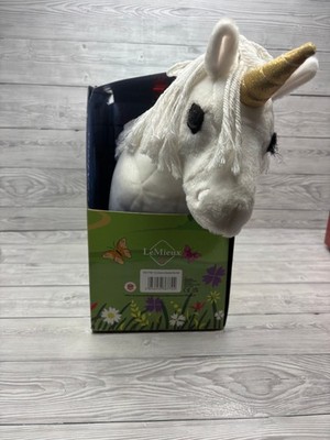 LeMieux Spielzeug Einhorn Schimmer Plüschtier Kuscheltier weiß gold 35 cm verpackt