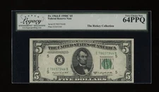 DBR 1950-C $5 FRN Richmond Fr. 1964-E Legacy 64 PPQ Serial E78657944B