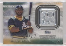 2021 Topps 70th Anniversary Manufactured Logo Reggie Jackson Patch HOF 1u6