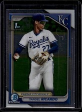2024 Bowman Chrome Prospects #BCP-177 Yandel Ricardo Kansas City Royals
