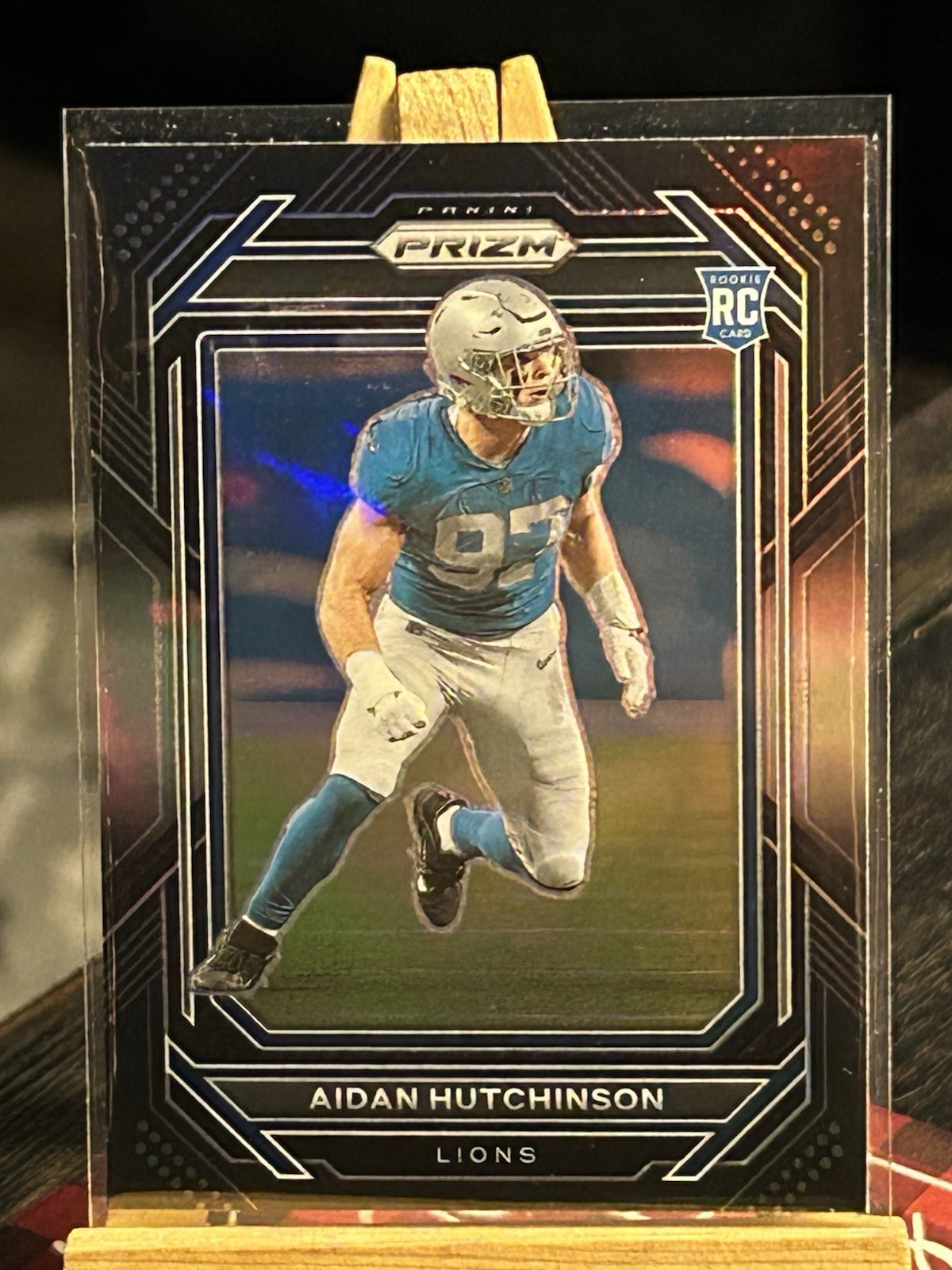 2022 Panini Chronicles - Prizm Black Aidan Hutchinson #PB-16 Silver (RC)