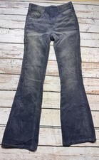 Pilcro Pants Women's Size 25 The Icon Gray Corduroy Flared Mid Rise