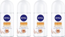 Nivea Stress Protect Antiperspirant Roll On 1.69 fl oz for Women 48 hr PACK OF 4