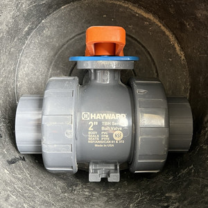 Hayward TBH True Union Ball Valve 2in PVC Manual 150 PSI NPT TBH1200ASTV0000