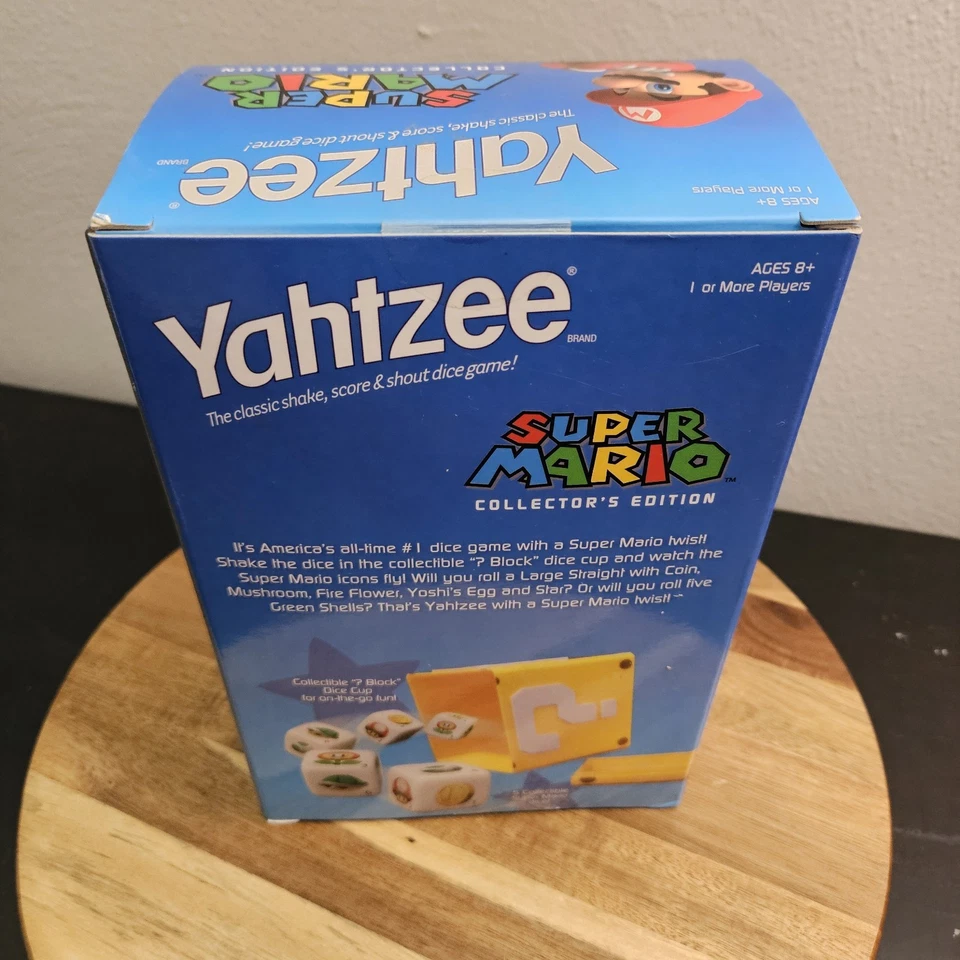 Yahtzee Nintendo Super Mario Collector's Edition Game Hasbro USAOPOLY New Sealed - Image 2 of 2
