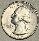 1963-D Washington Quarter 90% Silver Denver