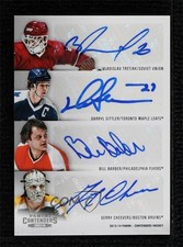 2013 Playoff Contenders Eights Bill Barber Borje Salming Darryl Sittler Auto ev1