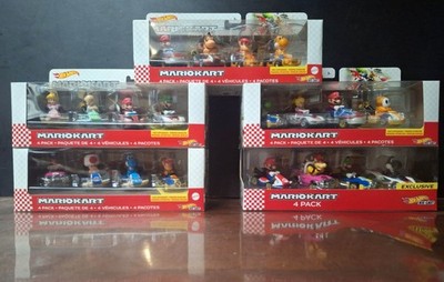 Hot Wheels Mario Kart 4-Pack Bundle x5   First Appearance Sets + Exclusive   NM