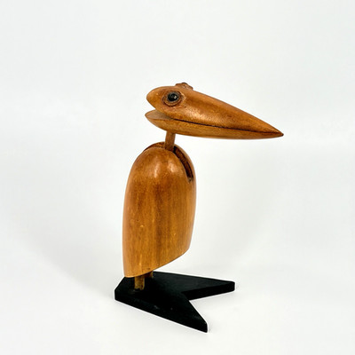 Wood Dodo Bird Kitchen Recipe Card Holder Desk Paper Note Letter Clip