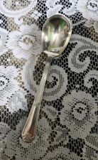 ✔WM ROGERS MFG CO ART DECO c1933 FIDELIS SILVERPLATED "5 3/4" SUGAR SPOON 🍚