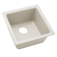 Elkay ELX1616RT0 Quartz Luxe 15-3/4" Single Bowl Dual Mount Bar Sink Ricotta