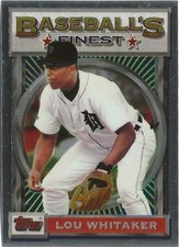 1993 Topps Finest  Lou Whitaker #2 Detroit Tigers