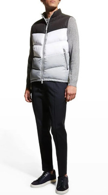 Peter Millar Men's Insulated Reflective Après Ski Vest Jacket NWT $298 Sz Large