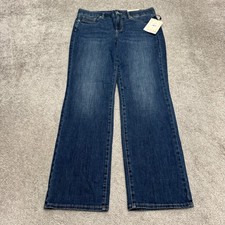 NYDJ Marilyn Straight Waist-Match Cambridge Denim Jeans Womens Medium Blue NWT