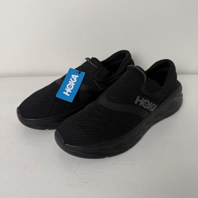 Hoka One One Ora Recovery Shoe 2 Mens 13 Black Slip On Sneaker 1119397 BBLC NEW