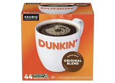 Dunkin' Donuts Original Blend Coffee Keurig K-Cup Pods - Pack of 44 Pods