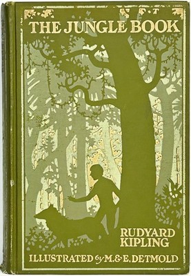 1913 The JUNGLE BOOK Antique FIRST EDITION Detmold COLOR PLATES Rudyard KIPLING