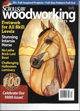 scroll saw wood working  crafts fall 2025 issue 100 79 pages 20 pull out patter
