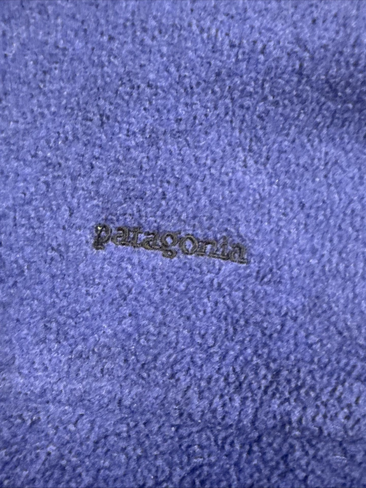Chaleco polar Patagonia Synchilla XL para hombre azul con ribete azul vintage. USA Foto 2 de 4
