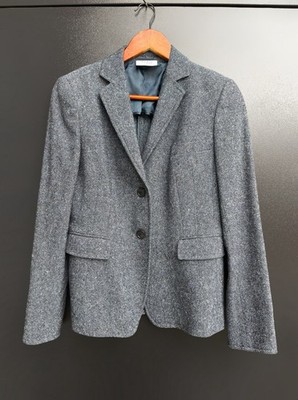 Akris Punto 100% Wolle Blazer Jacke Damen US 8 EU 40 Tailored Italy