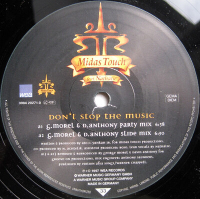 Midas Touch - Don't Stop The Music (12'') (Very Good Plus (VG+)) - 2819173642