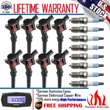 Ignition Coil Pack & Iridium Spark Plug For Ford E-350 Econoline Club Wagon 5.4L