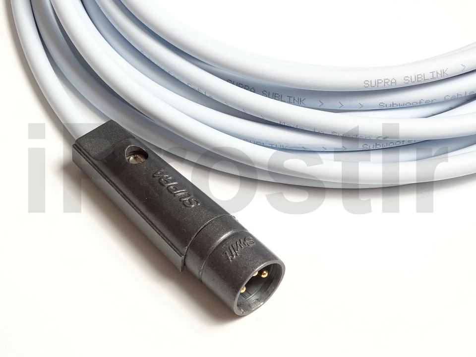 SUPRA SUBLINK AUDIO RCA-XLR Single Channel Subwoofer Hi-Fi Cable Various Length - Image 2 of 4