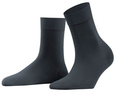 Falke Damen Fine Softness Einfach Modal Socken - Grau