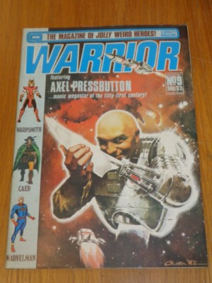 WARRIOR #9 JANUARY 1983 WARPSMITH MARVELMAN AXEL PRESSBUTTON UK MAGAZINE =