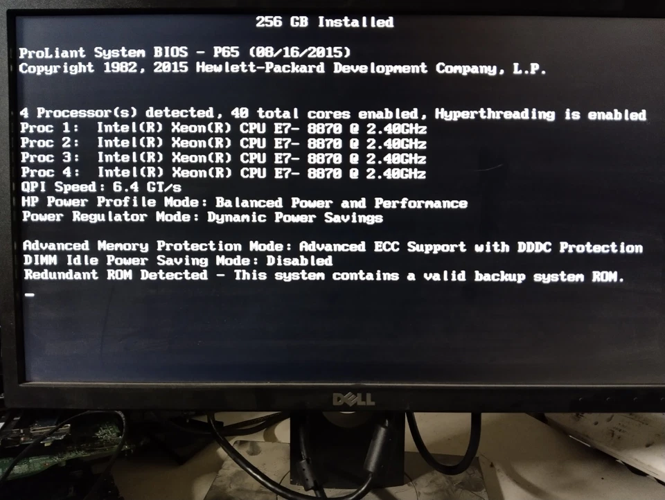 HP DL580 Gen7, Intel Xeon e7-8870 4 Way CPU 10 Core 40 Total, 256GB DDR SSD Raid - Image 2 of 4