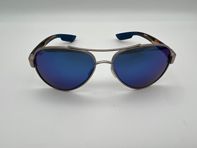 NEW Costa Del Mar LORETO Polarized Sunglasses Golden Pearl / Blue Mirror 580P