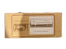 GLOOR CRAFT MODELS HO U/A "45' BOXVAN TRAILER" CRAFTSMAN MODEL KIT #358
