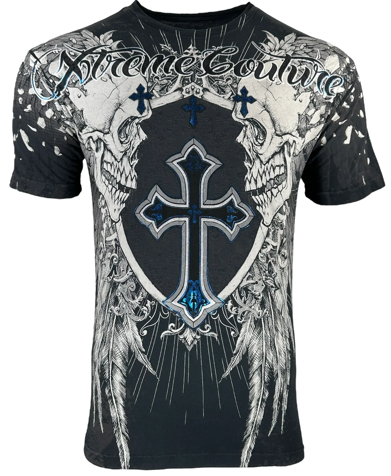 Xtreme Couture by Affliction Men's T-Shirt Provoke Skull Cross
Opens in a new window or tab