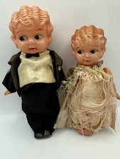 Celluloid Kewpie Doll Couple For Restoration Restyle