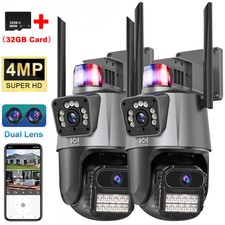 2PCS Dual Lens 1080P WiFi IP Camera Wireless Outdoor CCTV PTZ Home Security Cam