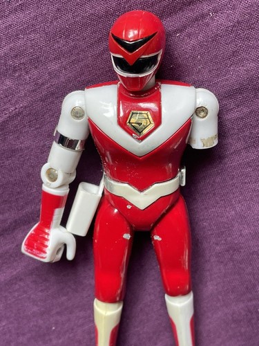 Figurine métal BIOMAN 2 Maskman rouge 1987 Bandai - Imagen 3 de 3