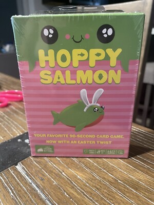 Hoppy Salmon Card Party Game (NEW & SEALED) Exploding Kittens (Easter Twist) 