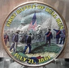 COLORIZED JFK HALF DOLLAR,"THE FIRST BATTLE OF BULL RUN"(92020)