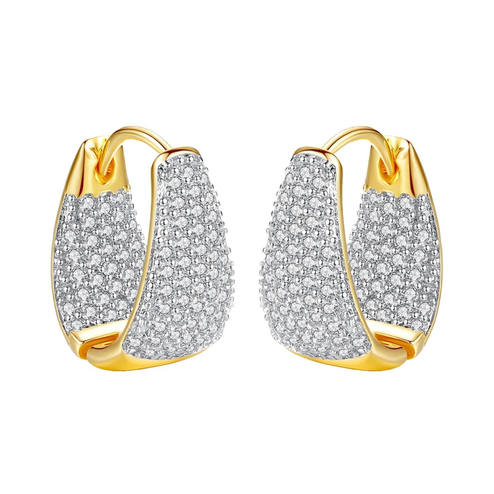 Circonita Cúbica Pendientes de Moda Aro de familia y amigos