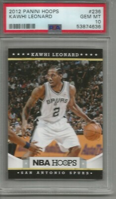 2012-13 Panini カワイ レナード ルーキー 直筆サインカード RC Kawhi Leonard 12/13 Panini Hoops Rookie #236 PSA 10 | eBay