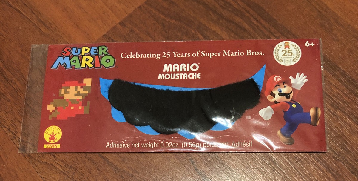 Rubie's Mario Mustache, Limited Edition Super Mario's 25th Anniversary,  Event