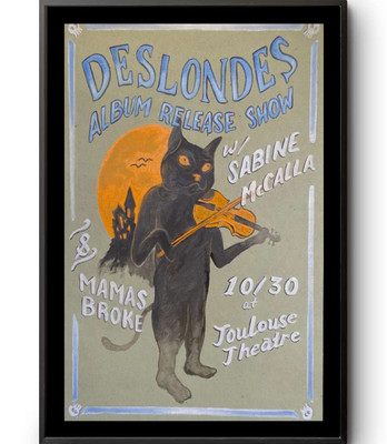 The Deslondes October 30 2024 Toulouse Theatre New Orleans, LA Poster Art