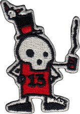 Patch - Skullington Skeleton Top Hat 13 Halloween Embroidered Sew Iron On 20310