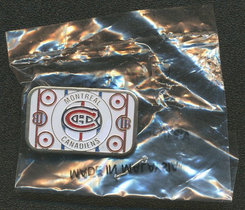 VINTAGE 1989 LIL' SPORTS BRAT MONTREAL CANADIENS RINK ENAMEL HOCKEY PIN MIP